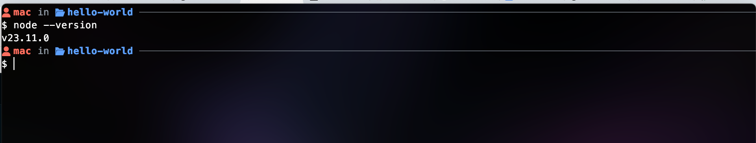 Confirm Node.js Installation