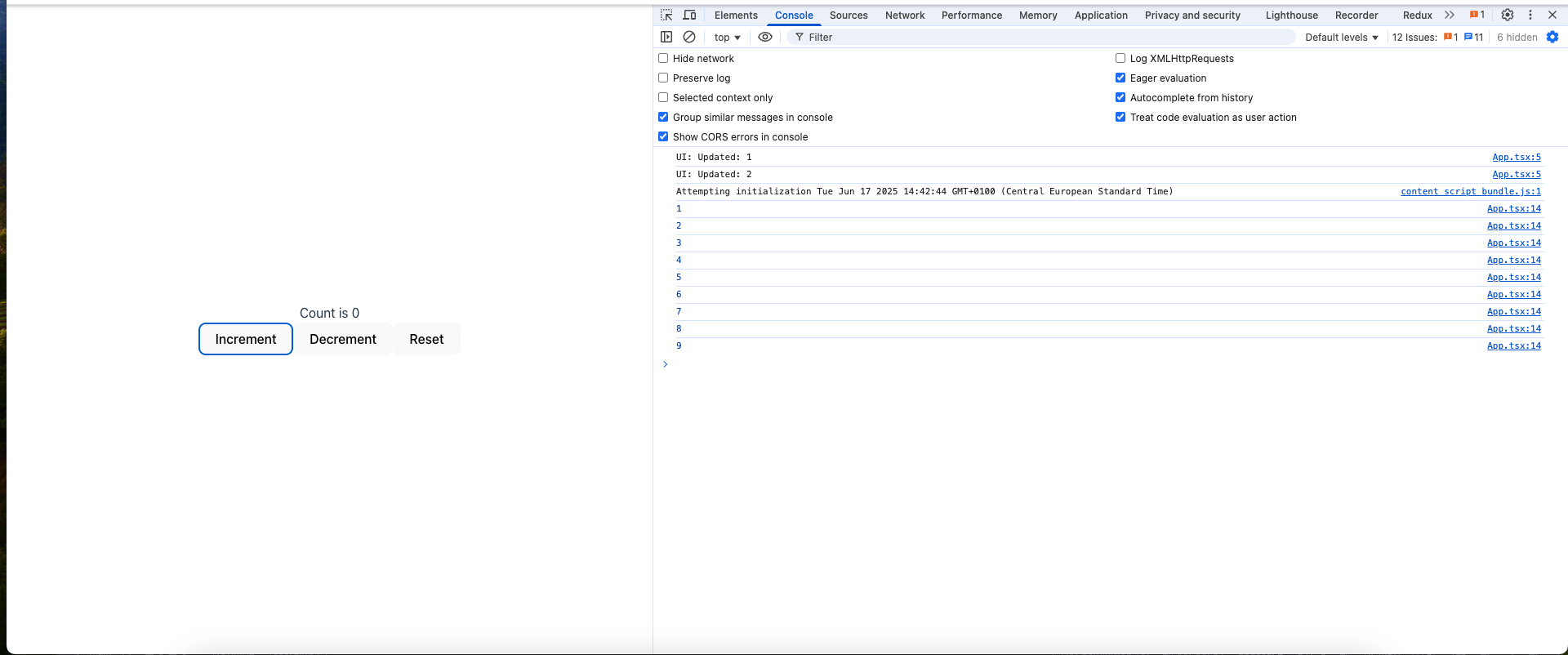 Counter Example with a local variable